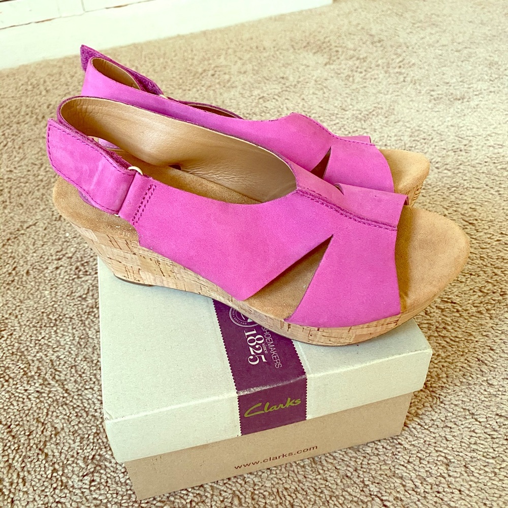 Clarks Annadale Wedge Sandal Size 7.5W